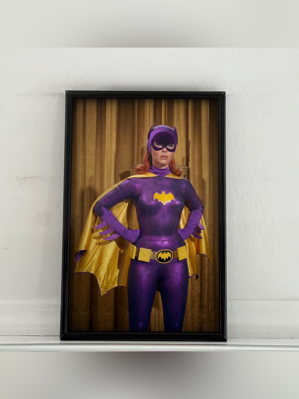 Batman Batgirl Yvonne Craig Pinup Girl Art Poster